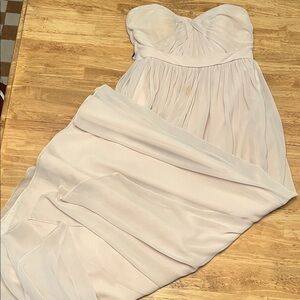 Jenny Yoo Strapless Cream Gown